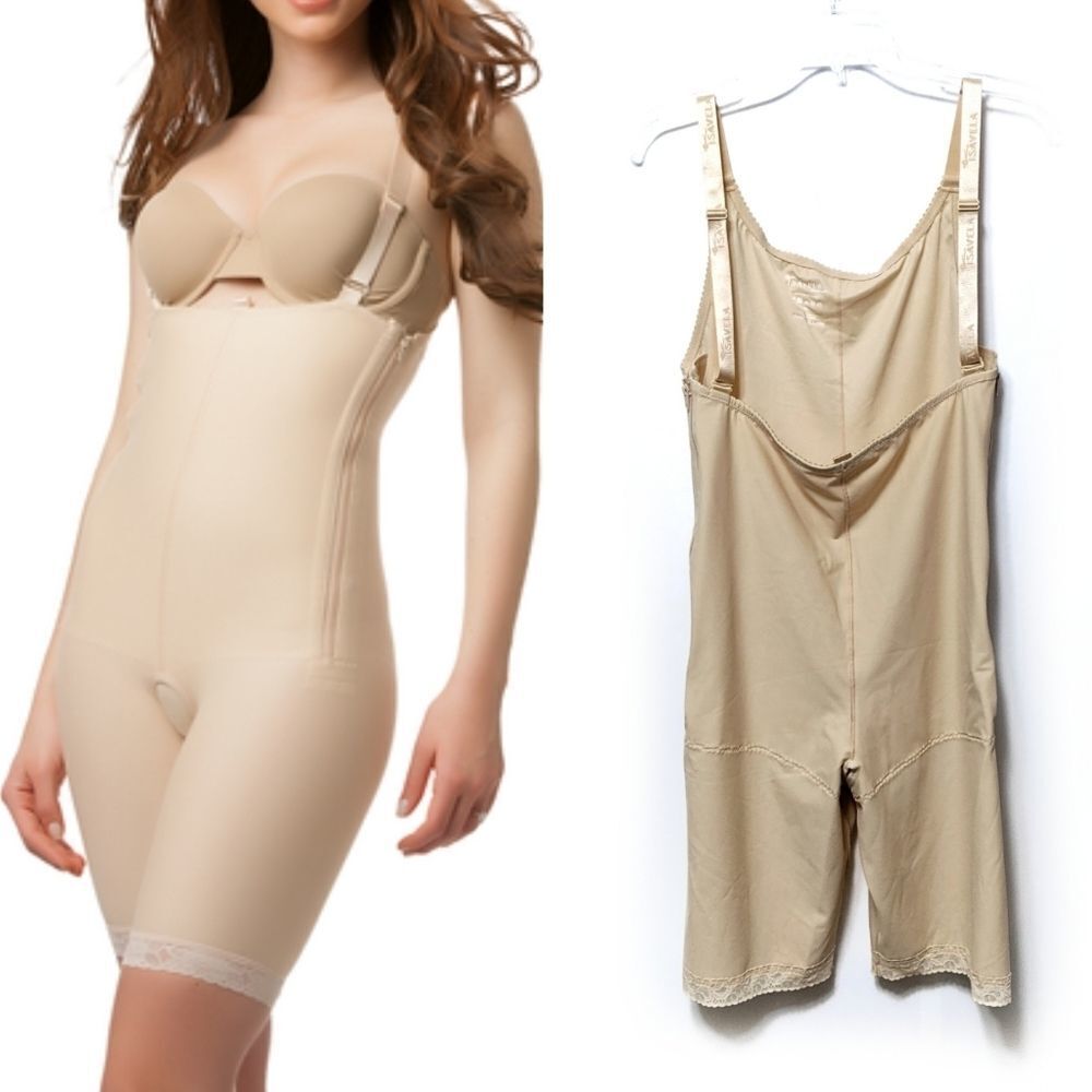 ISAVELA Mid Thigh Surgery Compression Bodysuit 4XL